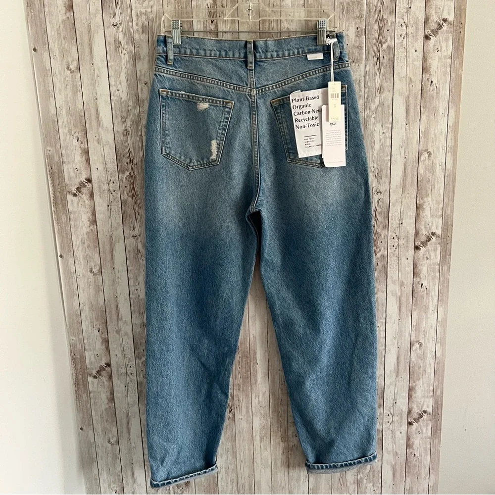 Boyish Jeans The Boyish Toby High Rise Relaxed Tapered Distressed New 28 - Picture 3 of 6